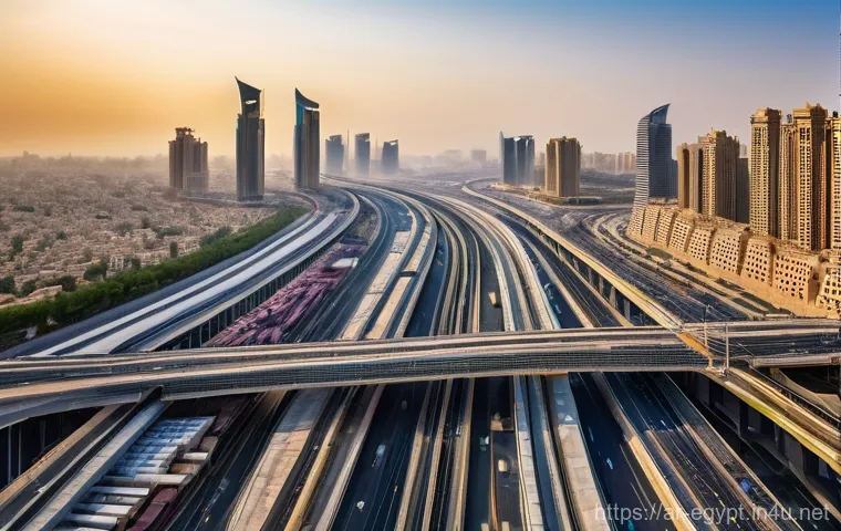 이집트와 중국의 경제 협력 - **Prompt 1: "The Dawn of a New Capital"**
    A wide-angle, vibrant, and futuristic aerial shot of t...