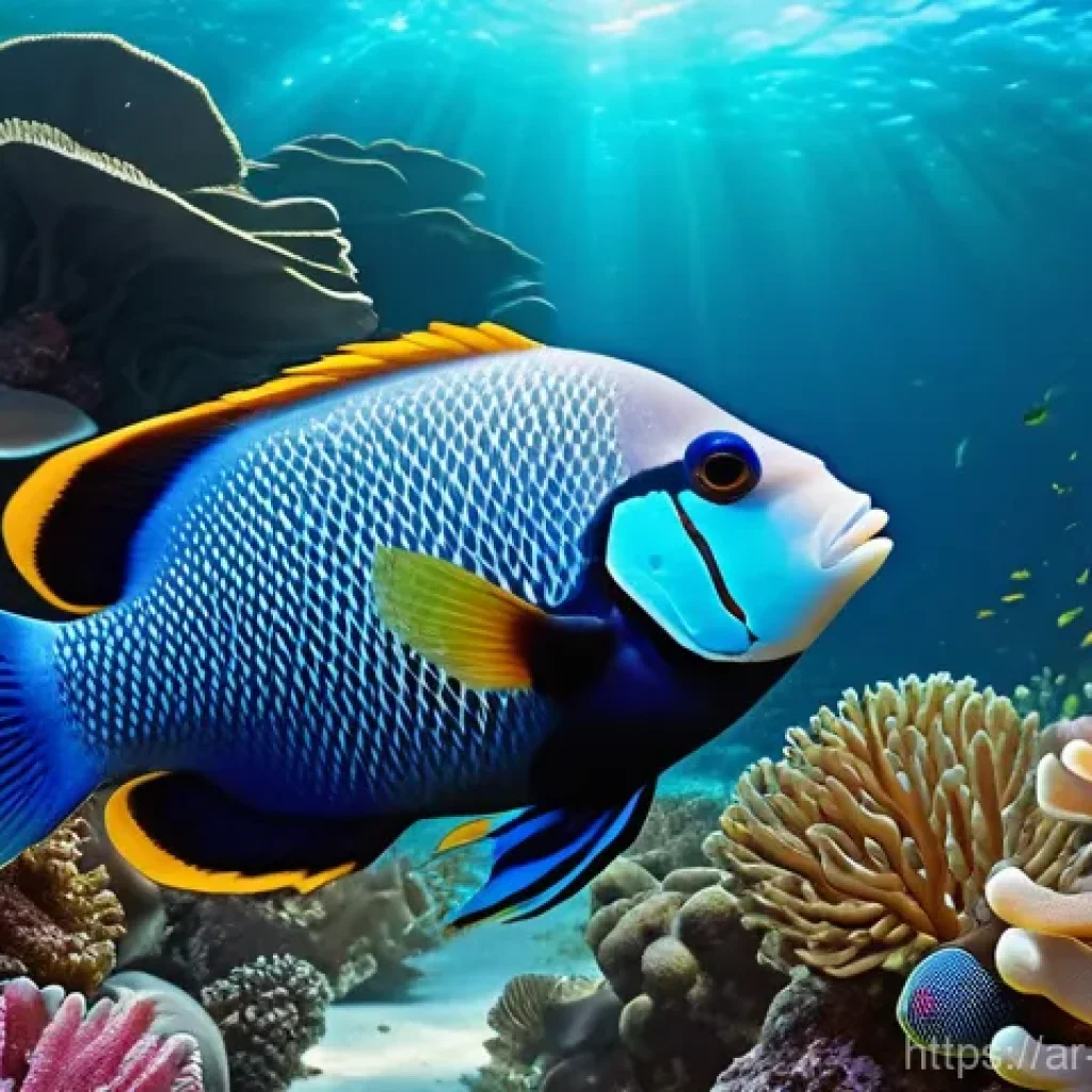 홍해 스쿠버 다이빙 명소 - **Prompt:** "A breathtaking underwater scene in Ras Mohammed's Anemone Garden. Giant, vibrant coral ...